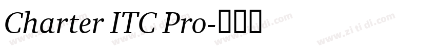 Charter ITC Pro字体转换